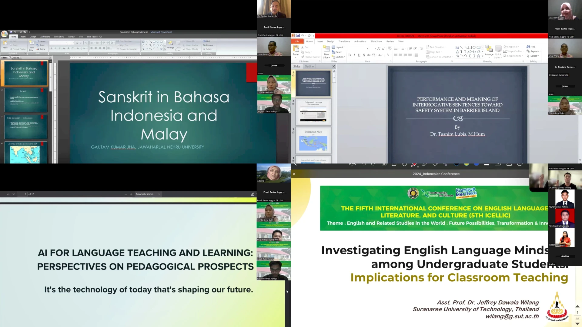The Fifth International Conference on English Language, Literature, and Culture (ICELLIC)